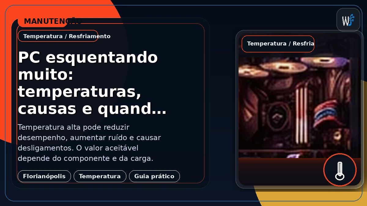 PC esquentando muito: temperaturas, causas e quando limpar