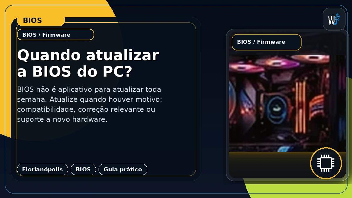 Quando atualizar a BIOS do PC?
