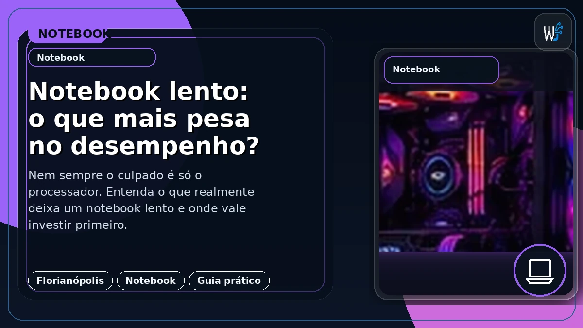 Notebook lento: o que mais pesa no desempenho?