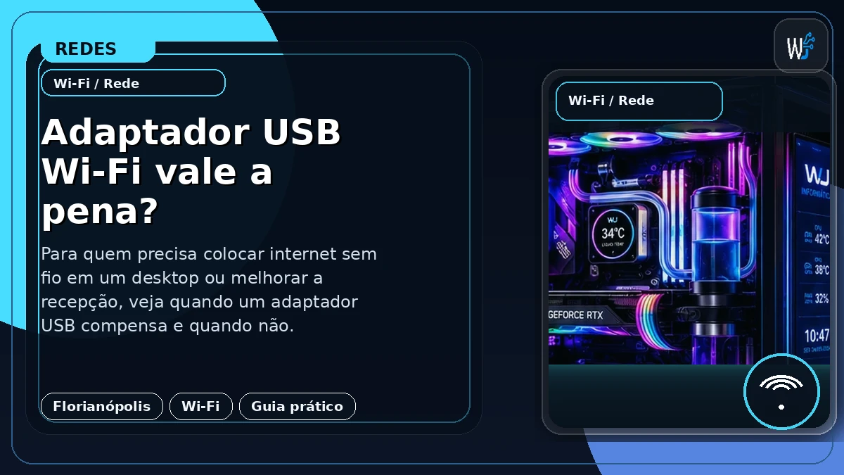 Adaptador USB Wi‑Fi vale a pena?