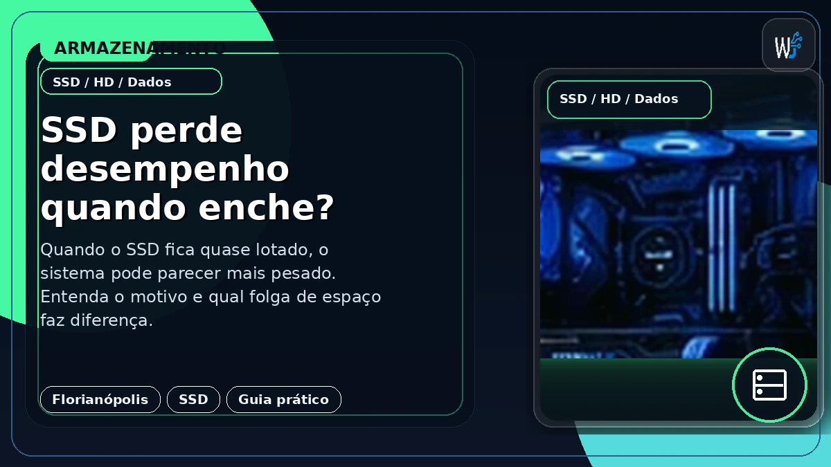 SSD perde desempenho quando enche?