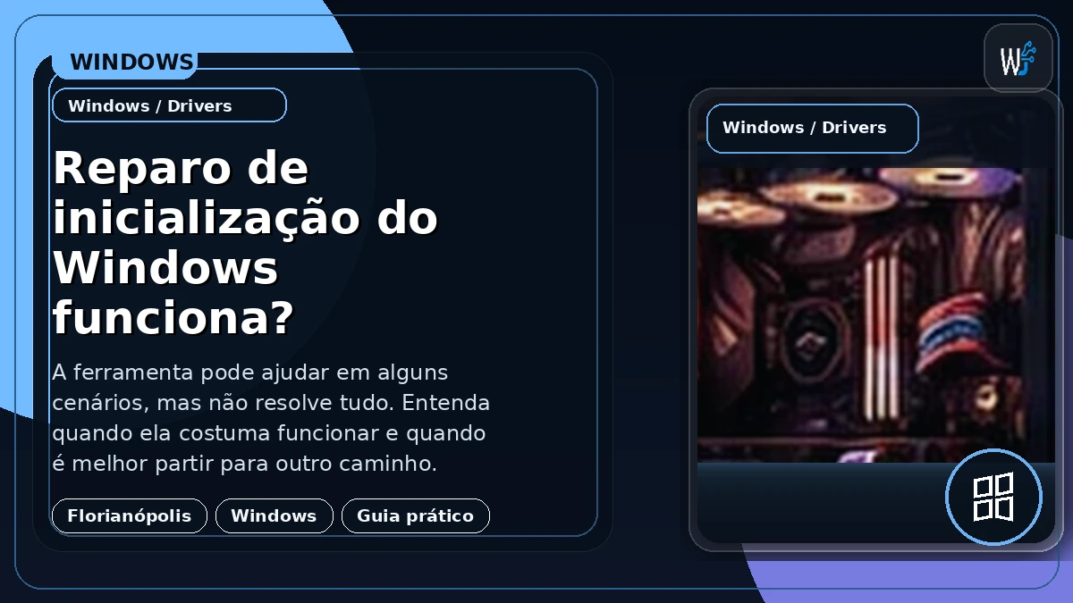 Reparo de inicialização do Windows funciona?