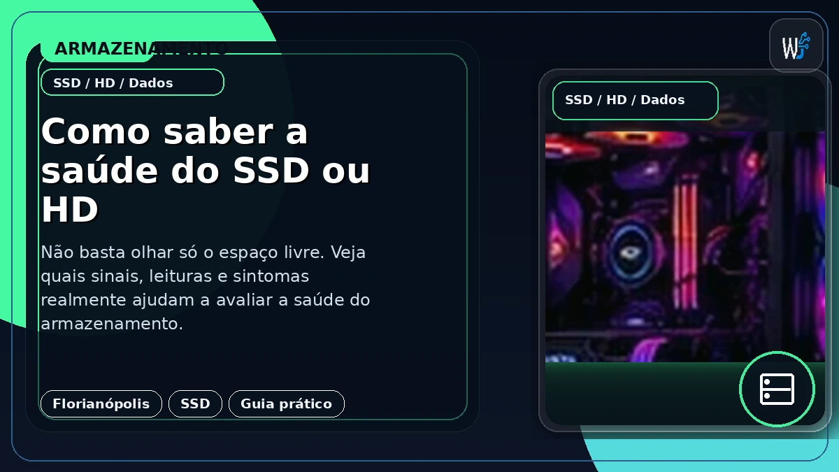 Como saber a saúde do SSD ou HD