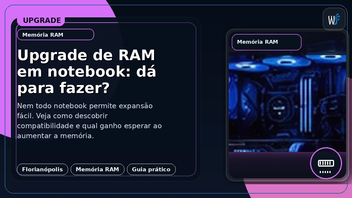 Upgrade de RAM em notebook: dá para fazer?