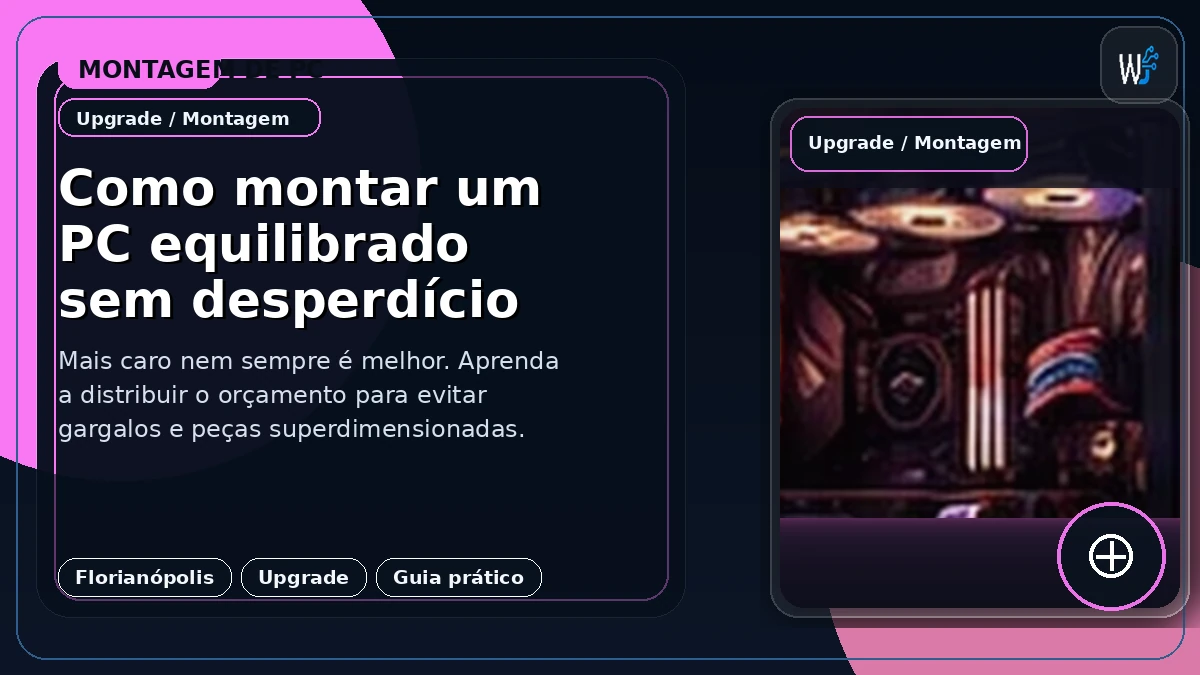 Como montar um PC equilibrado sem desperdício